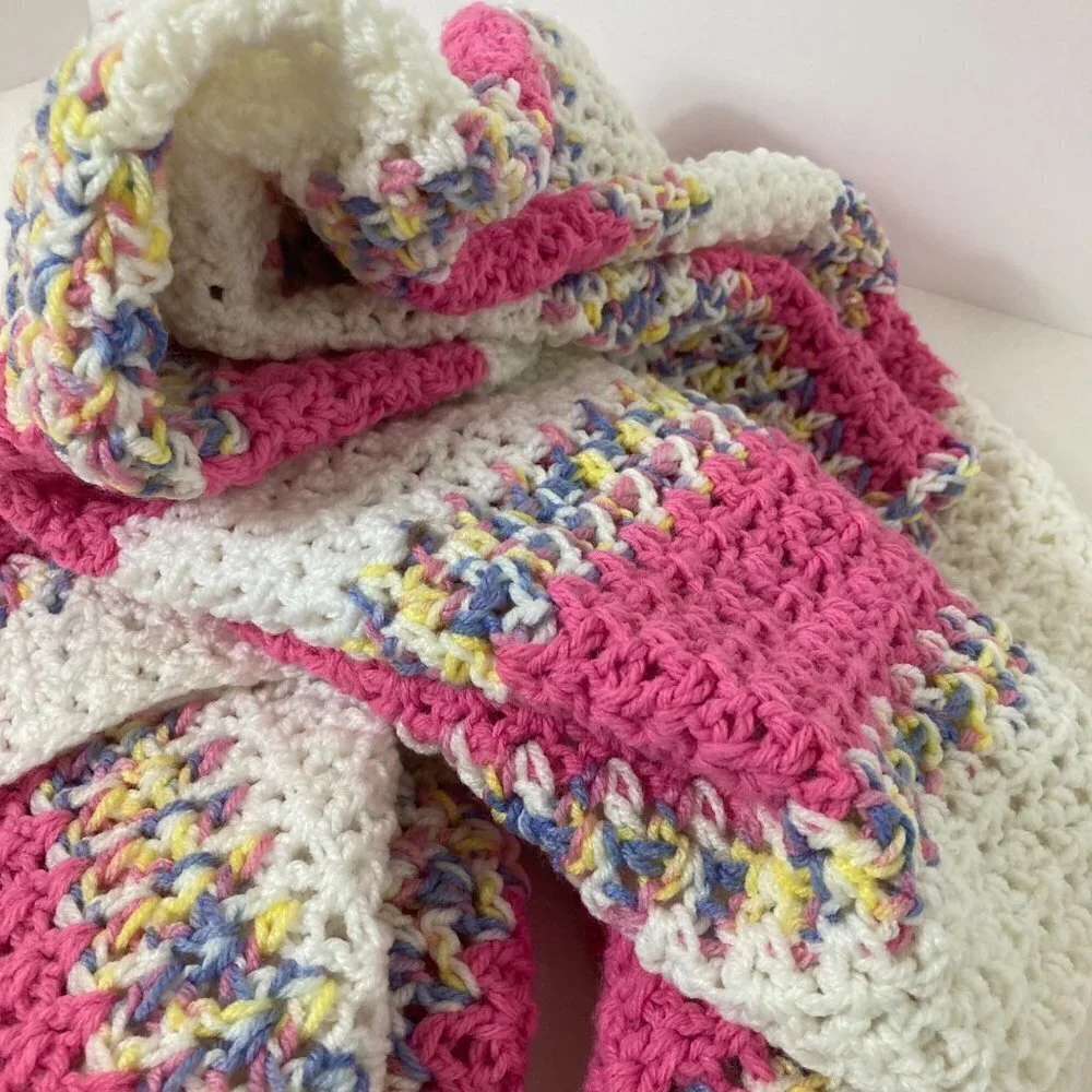 Handmade crocheted blanket